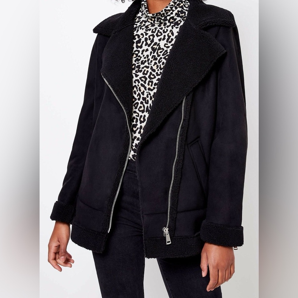 Women's Black Shearling Jacket